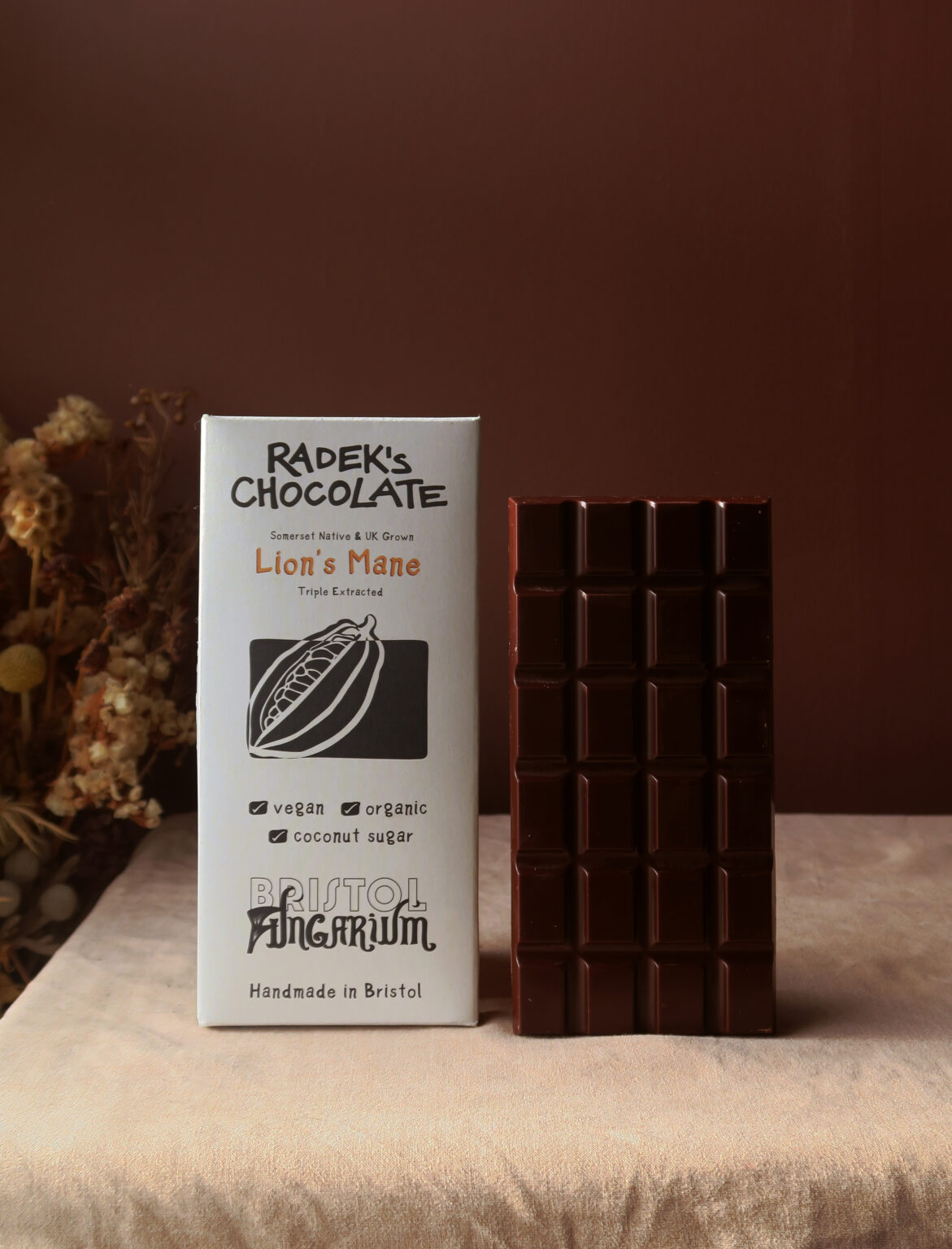 Organic Lion’s Mane Chocolate Bar – Radek's Chocolate